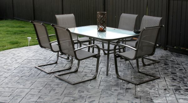 Backyard Concrete Stamping in Kent