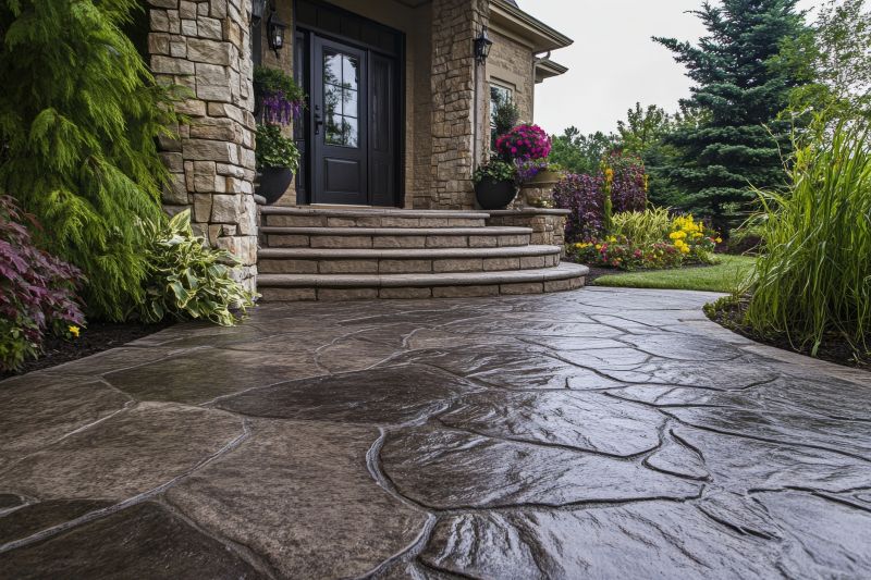 Fall Stamped Concrete